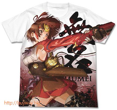 甲鐵城的卡巴內里 (大碼)「無名」全彩 T-Shirt Mumei Full Graphic T-Shirt / WHITE - L【Kabaneri of the Iron Fortress】