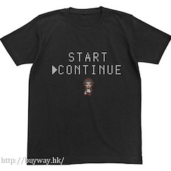 Re：從零開始的異世界生活 : 日版 (大碼)「CONTINUE」T-Shirt 黑色