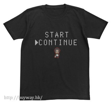 Re：從零開始的異世界生活 : 日版 (細碼)「CONTINUE」T-Shirt 黑色