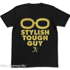 星光樂園 : 日版 (大碼) "STYLISH TOUGH GUY" 黑色 T-Shirt
