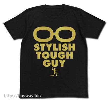 星光樂園 : 日版 (細碼) "STYLISH TOUGH GUY" 黑色 T-Shirt