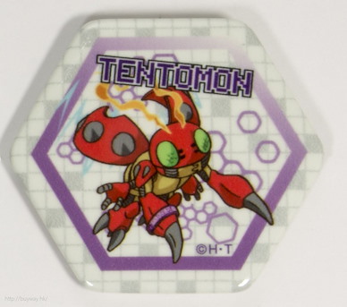 數碼暴龍系列 (2 枚入)「甲蟲獸」夜光收藏徽章 High Luminous Can Badge Tentomon【Digimon Series】