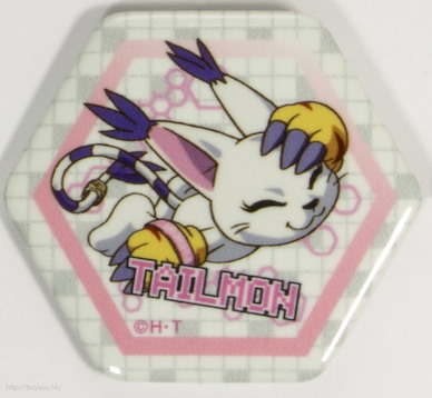 數碼暴龍系列 (2 枚入)「迪路獸」夜光收藏徽章 High Luminous Can Badge Tailmon【Digimon Series】