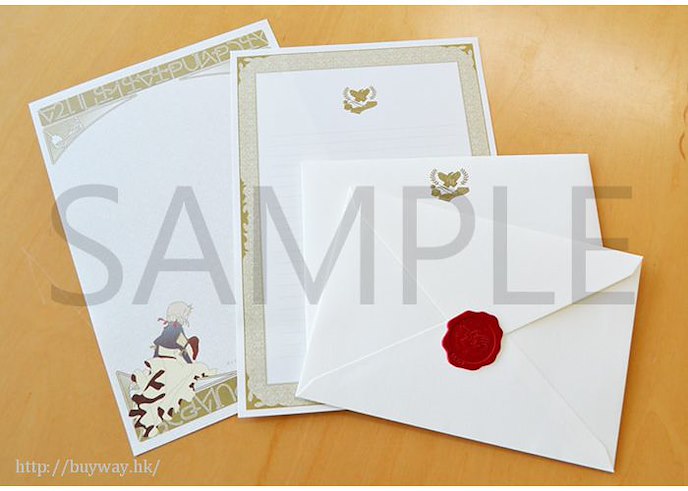 紫羅蘭永恆花園 : 日版 信封 + 信紙 套裝
