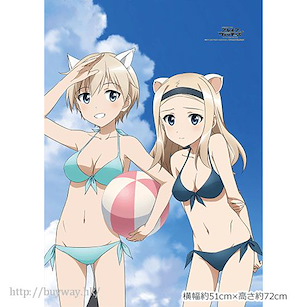 強襲魔女系列 「亞歷珊朵拉 + 妮卡」B2 掛布 Original Illustration B2 Tapestry Nipa & Sasha Swimwear【Brave Witches】