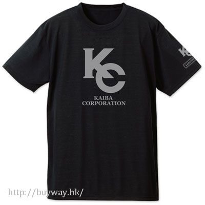 遊戲王 系列 : 日版 (中碼) "KC" 吸汗快乾 黑色 T-Shirt