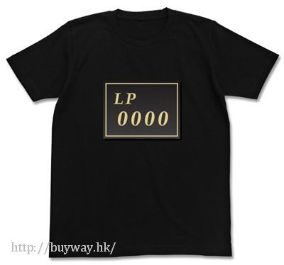 遊戲王 系列 : 日版 (中碼) "LP 0000" 黑色 T-Shirt