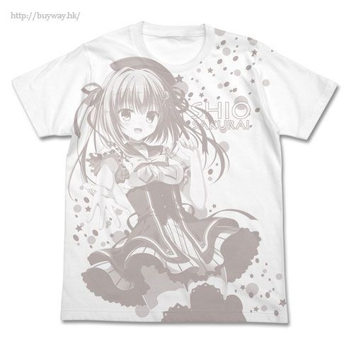 てんぷれっ！！ : 日版 (中碼)「櫻井詩央」白色 T-Shirt