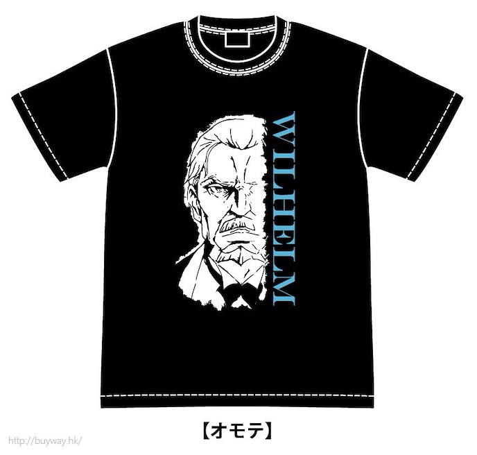 Re：從零開始的異世界生活 : 日版 (中碼)「威爾海姆·梵·阿斯特雷亞」黑色 T-Shirt