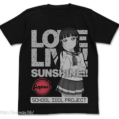 LoveLive! Sunshine!! : 日版 (中碼)「黑澤妲雅」黑色 T-Shirt