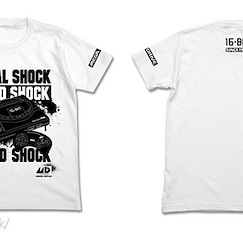 Mega Drive (加大) "3SHOCK" 白色 T-Shirt 3SHOCK T-Shirt / WHITE - XL【Mega Drive】