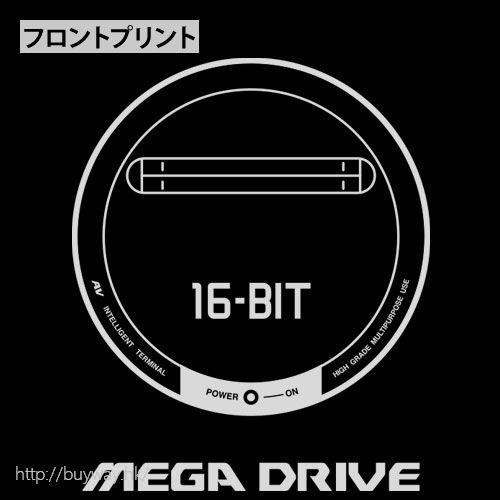 Mega Drive : 日版 (加大) "3SHOCK" 綿質 黑色 連帽衫