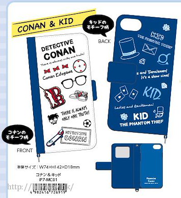 名偵探柯南 「江戶川柯南 + 怪盜基德 (黑羽快斗)」2016 New iPhone 手機套 Diary Cover iDress for 2016 New iPhone Conan & Kid iP7-MC01【Detective Conan】