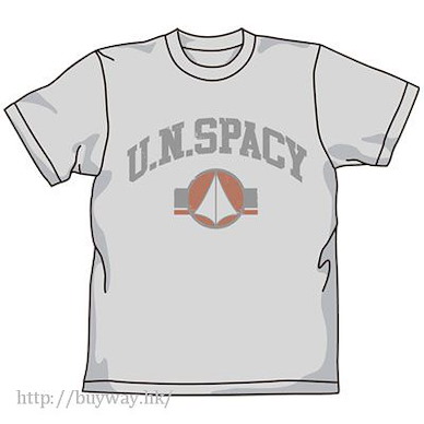 超時空要塞 (中碼)「綜合軍」混合灰色 T-Shirt U.N. Spacy T-Shirt / MIX GRAY-M【Macross】