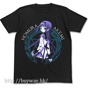 魔法少女小圓 (加大)「曉美焰」黑色 T-Shirt Homura Akemi T-Shirt / BLACK-XL【Puella Magi Madoka Magica】