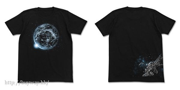 宇宙海盜哈洛克 : 日版 (加大)「最終幕」夜光 黑色 T-Shirt