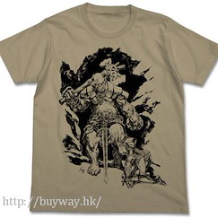 Item-ya (加大)「女騎士の受難」深卡其色 T-Shirt Female Knight's Anguish T-Shirt / SAND KHAKI-XL【Item-Ya】