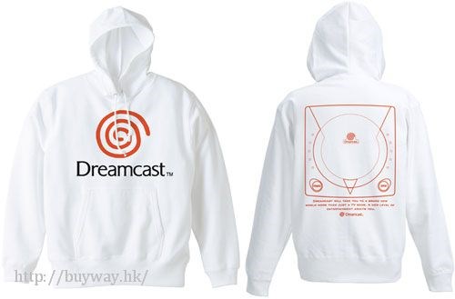Dreamcast (DC) : 日版 (大碼)「Dreamcast」白色 派克大衣
