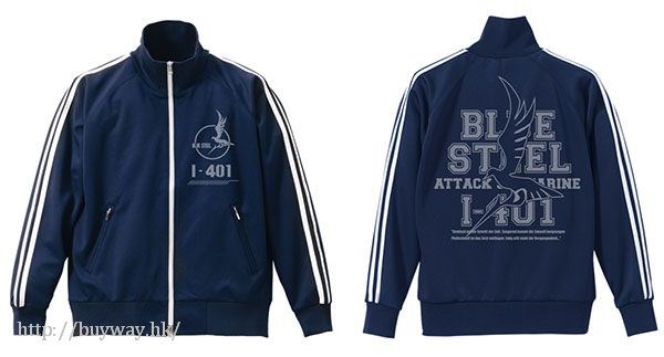 蒼藍鋼鐵戰艦 : 日版 (大碼)「伊歐娜」I-401 BLUE STEEL 深藍×白 球衣