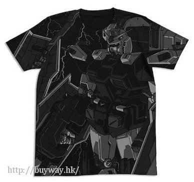 機動戰士高達系列 (中碼)「FA-78」全武裝高達 黑色 T-Shirt Thunderbolt Full Armor Gundam All Print T-Shirt / BLACK-M【Mobile Suit Gundam Series】