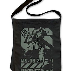 機動戰士高達系列 : 日版 「MS-06 渣古 Ⅱ」黑色 肩提袋