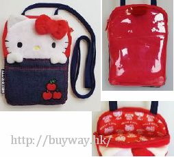 Hello Kitty Sanrio Character 公仔手機袋 Sanrio Character Hyokkori Pocket Pochette【Hello Kitty】