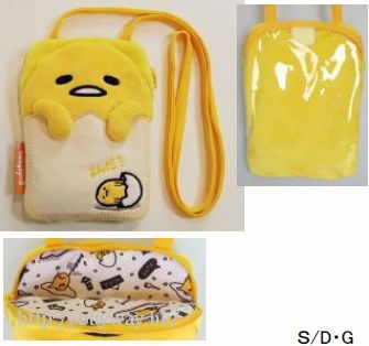 蛋黃哥 Sanrio Character 公仔手機袋 Sanrio Character Hyokkori Pocket Pochette【Gudetama】