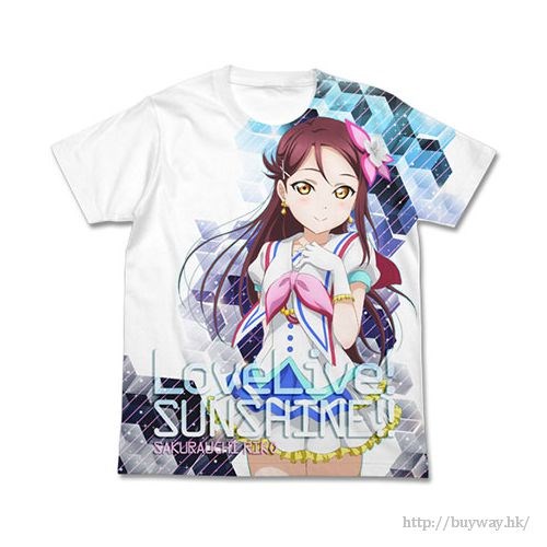 LoveLive! Sunshine!! : 日版 (中碼)「櫻內梨子」白色 全彩 T-Shirt
