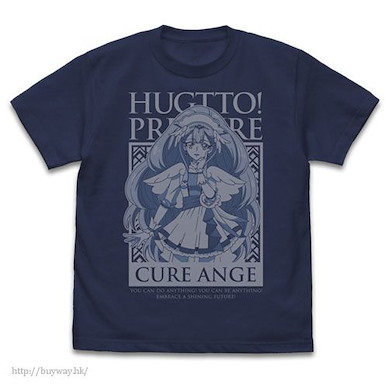 光之美少女系列 (細碼)「藥師寺紗綾」靛藍 T-Shirt Cure Ange: T-Shirt / INDIGO - S【Pretty Cure Series】