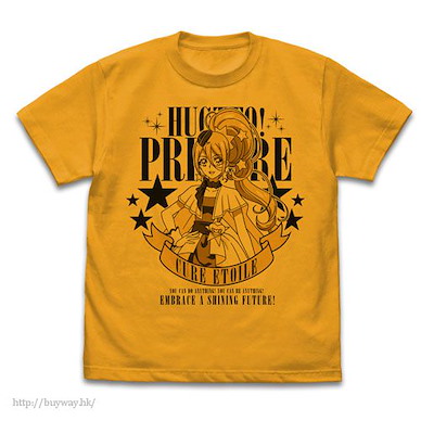 光之美少女系列 (中碼)「輝木譽」金色 T-Shirt Cure Etoile: T-Shirt / GOLD - M【Pretty Cure Series】