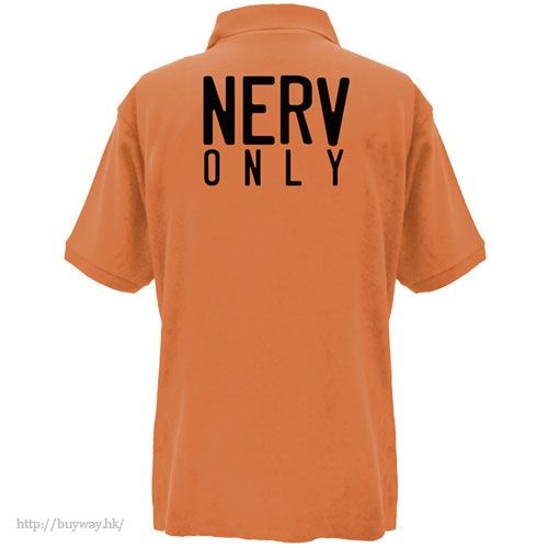 新世紀福音戰士 : 日版 (加大)「NERV」橙色 Polo Shirt