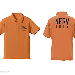 新世紀福音戰士 (大碼)「NERV」橙色 Polo Shirt "NERV" Polo Shirt / ORANGE - L【Neon Genesis Evangelion】
