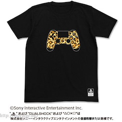 PlayStation : 日版 (大碼)「豹紋 DUALSHOCK4」黑色 T-Shirt