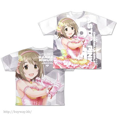 偶像大師 灰姑娘女孩 (中碼)「三村加奈子」全彩 T-Shirt "Pastel Pink no Koi" Kanako Mimura Double-sided Full Graphic T-Shirt / M【The Idolm@ster Cinderella Girls】