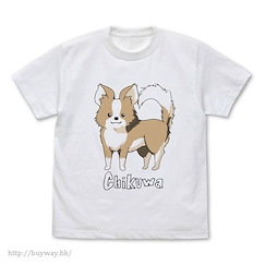 搖曳露營△ (大碼)「竹輪」白色 T-Shirt "Chikuwa" T-Shirt / WHITE-L【Laid-Back Camp】