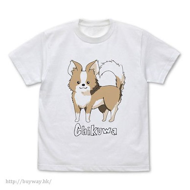 搖曳露營△ (中碼)「竹輪」白色 T-Shirt "Chikuwa" T-Shirt / WHITE-M【Laid-Back Camp】