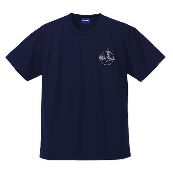 蒼藍鋼鐵戰艦 : 日版 (中碼)「BLUE STEEL CREW」原作版 吸汗快乾 深藍色 T-Shirt