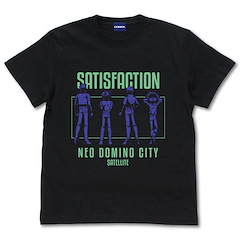 遊戲王 系列 (加大) 遊戲王5D's SATISFACTION 黑色 T-Shirt Team Satisfaction "Be Satisfied!" T-Shirt /BLACK-XL【Yu-Gi-Oh! Series】