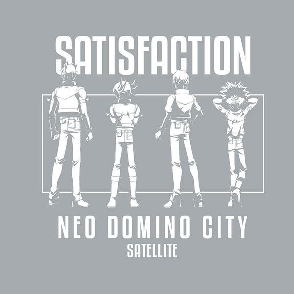 遊戲王 系列 : 日版 (中碼) 遊戲王5D's SATISFACTION 混合灰色 T-Shirt