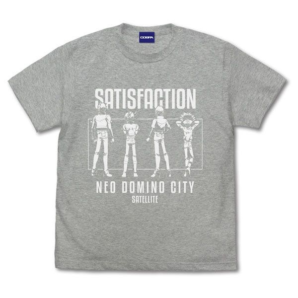 遊戲王 系列 : 日版 (細碼) 遊戲王5D's SATISFACTION 混合灰色 T-Shirt