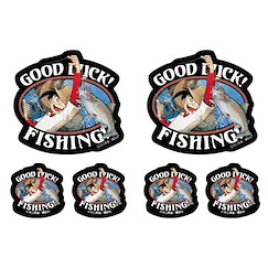 天才小釣手 「三平三平」GOOD LUCK！迷你貼紙 Set (6 枚入) "GOOD LUCK!" Mini Sticker Set【Fisherman Sanpei】