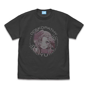 星靈感應 (大碼)「明內幽」墨黑色 T-Shirt Yu Odekopashi- T-Shirt /SUMI-L【Stardust Telepath】