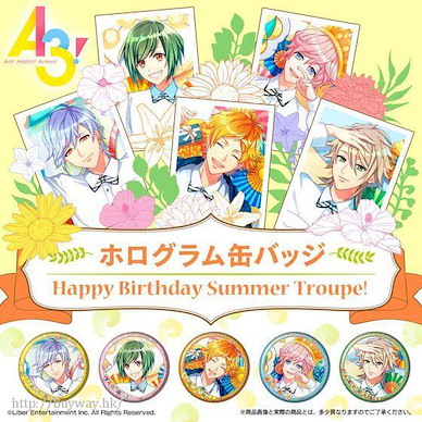 A3! 「夏組」收藏徽章 ~Happy Birthday Summer Troupe!~ (5 個入) Can Badge ~Happy Birthday Summer Troupe!~ (5 Pieces)【A3!】