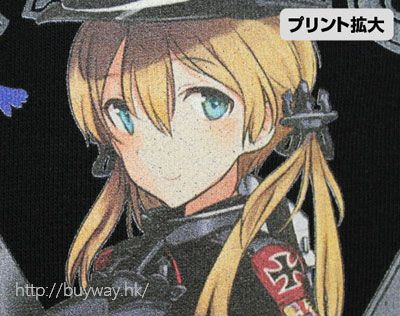 艦隊 Collection -艦Colle- : 日版 (大碼)「Prinz Eugen」黑色 連帽衫