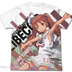 艦隊 Collection -艦Colle- (加大)「Libeccio」白色 全彩 T-Shirt Libeccio Full Graphic T-Shirt / WHITE - XL【Kantai Collection -KanColle-】