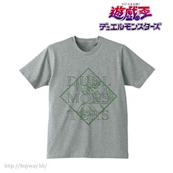 遊戲王 系列 : 日版 (大碼)「城之内克也」男裝 灰色 T-Shirt