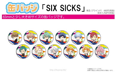 SIX SICKS 「埼玉支部 + 愛知支部」收藏徽章 02 (12 個入) Can Badge 02 Saitama Shibu, Aichi Shibu (12 Pieces)【Six Sicks】