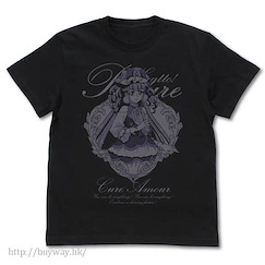 光之美少女系列 (加大)「露露·艾莫爾」黑色 T-Shirt Cure Amour T-Shirt / BLACK - XL【Pretty Cure Series】
