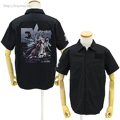 遊戲人生 (加大)「休比·多拉」黑色 工作襯衫 Schwi Full Color Work Shirt / BLACK - XL【No Game No Life】