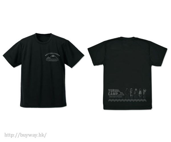 搖曳露營△ : 日版 (中碼) Renewal Ver. 吸汗快乾 UDF50+ 黑色 T-Shirt